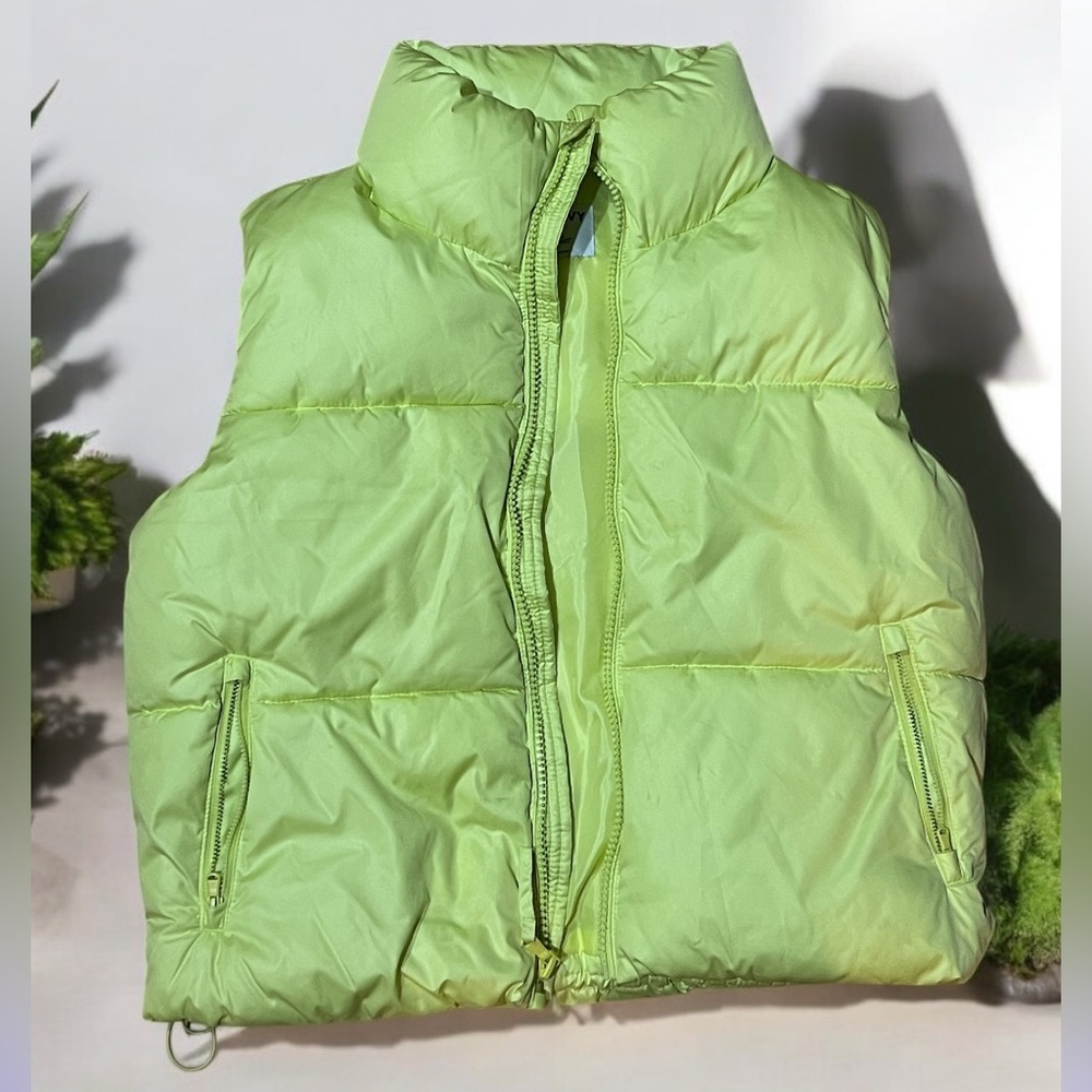 Fluorescent Green Puffer Vest